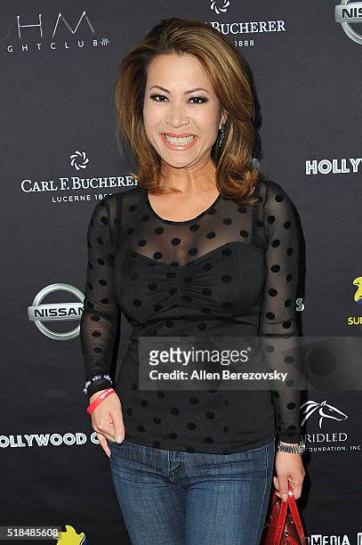 Anchor Leyna Nguyen attends the 2nd Annual Hollywood Cares Poker Invitational at OHM Nightclub on March 31, 2016 in Hollywood, California.