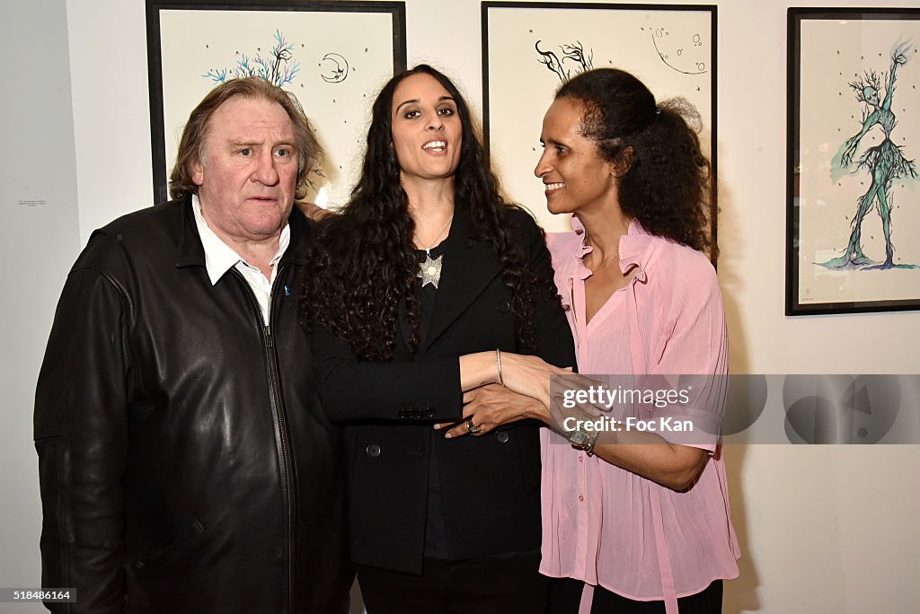 Gerard Depardieu, Roxane Depardieu and Karine Silla attend "Mr. Otto
