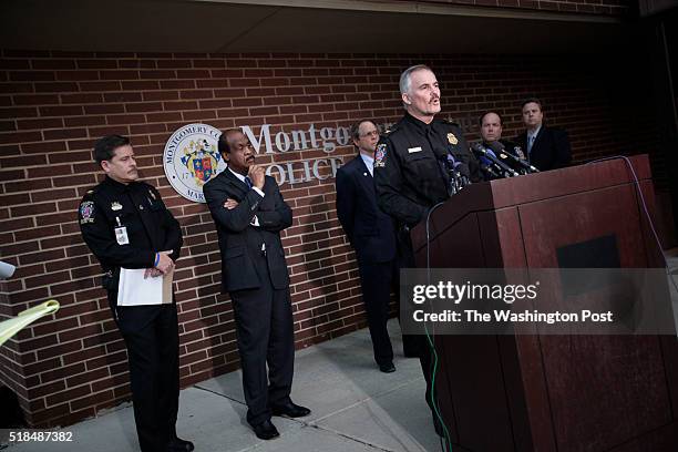 March 18: MCP Police Chief J. Thomas Manger spoke at news conference at MCP Headquarters regarding an arrest in the Lululemon murder with the second...