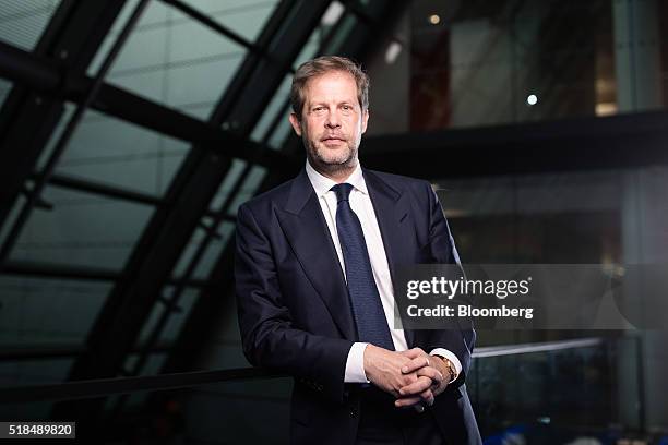 Niccolo Barattieri di San Pietro, chief executive officer of Northacre Plc, poses for a photograph following a Bloomberg Television interview on...