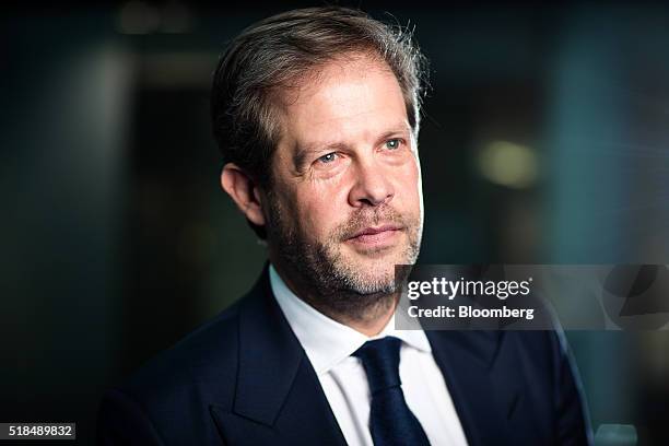 Niccolo Barattieri di San Pietro, chief executive officer of Northacre Plc, poses for a photograph following a Bloomberg Television interview on...