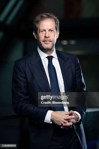 Niccolo Barattieri di San Pietro, chief executive officer of Northacre Plc, poses for a photograph following a Bloomberg Television interview on...