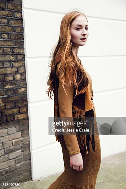 Actor Sophie Turner is photographed for Untitled magazine on March 30, 2015 in London, England.