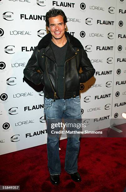 Antonio Sabato Jr. Arrives at Flaunt Magazine's 6-year Anniversary Party on December 10, 2004 at a private residence in Los Angeles, California.