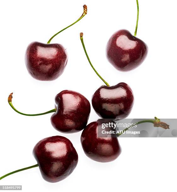 cherries on light box - cerise photos et images de collection