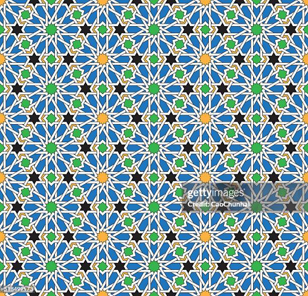 seamless background of medieval style - celtic knot stock illustrations