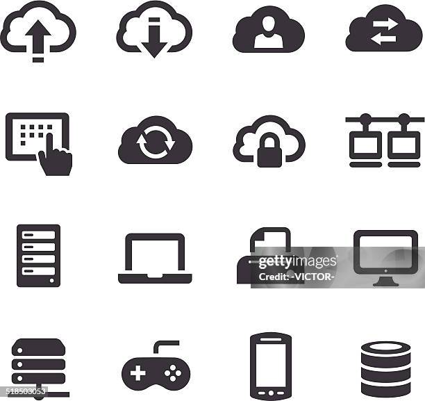 cloud icon-acme series - server stock-grafiken, -clipart, -cartoons und -symbole
