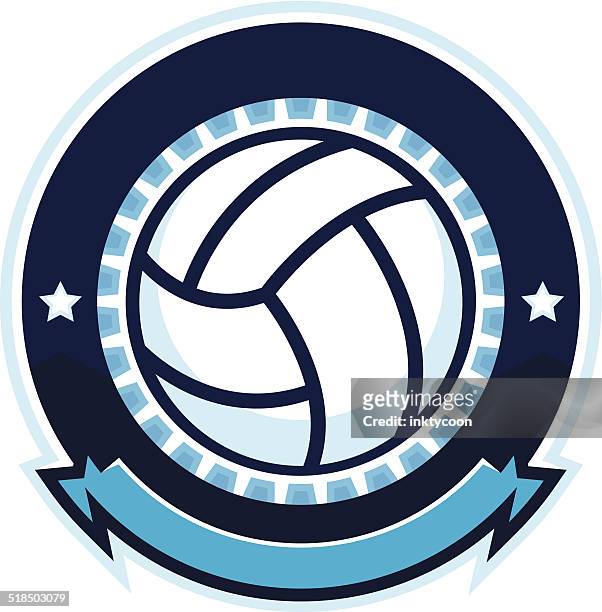 volleyball design with stars - volleyball ball stock illustrations