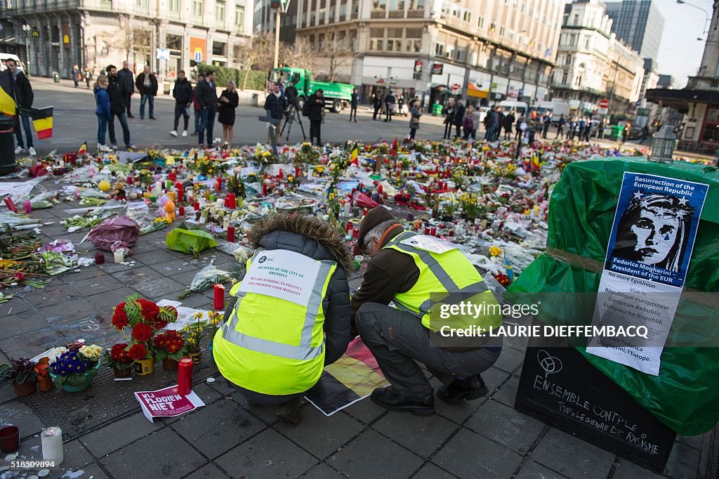 BRUSSELS-ATTACKS-TRIBUTE-ARCHIVE-MESSAGES