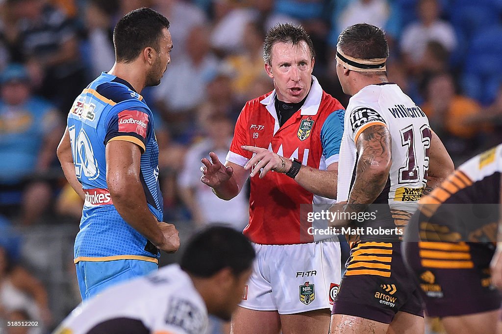 NRL Rd 5 - Titans v Broncos