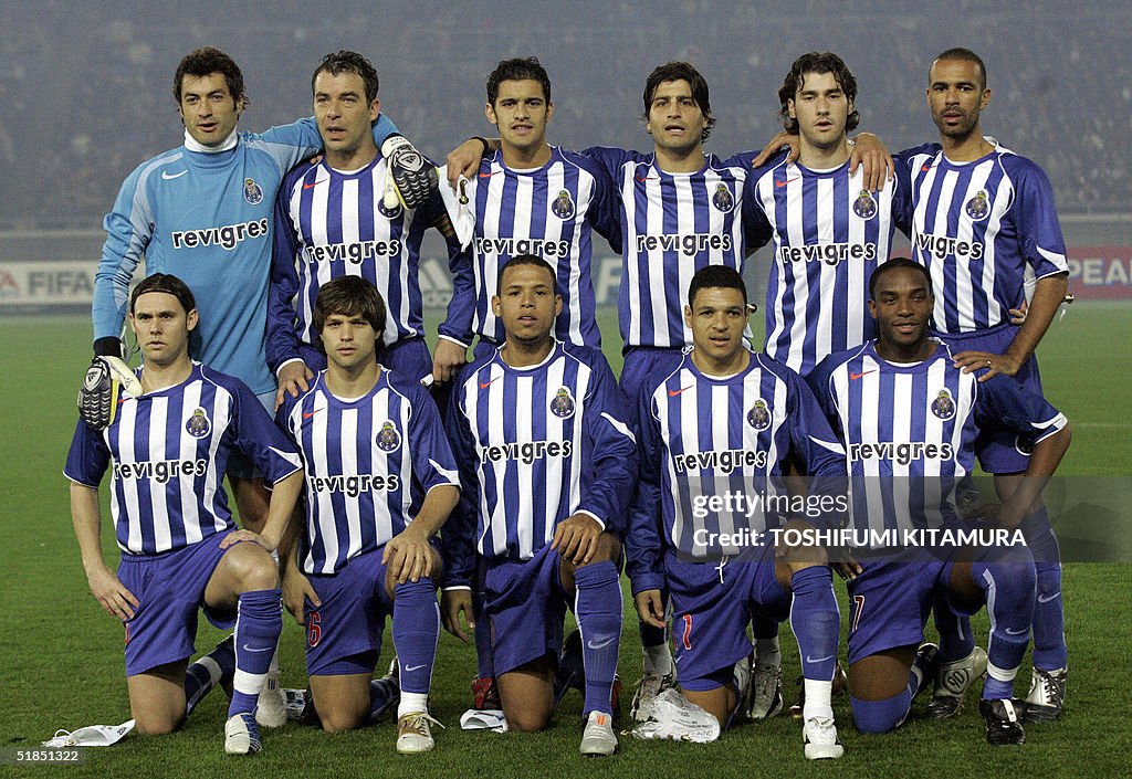 Portugese football club team, FC Porto's starting players gather