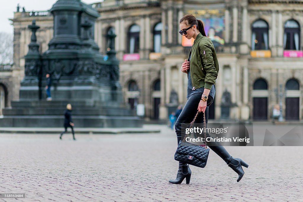 Street Style In Dresden - April 1, 2016