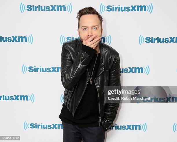 Aaron Paul visits at SiriusXM Studio on April 1, 2016 in New York City.