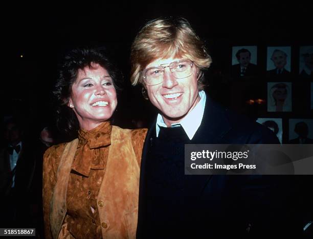 Mary Tyler Moore and Robert Redford circa 1981 in New York City.