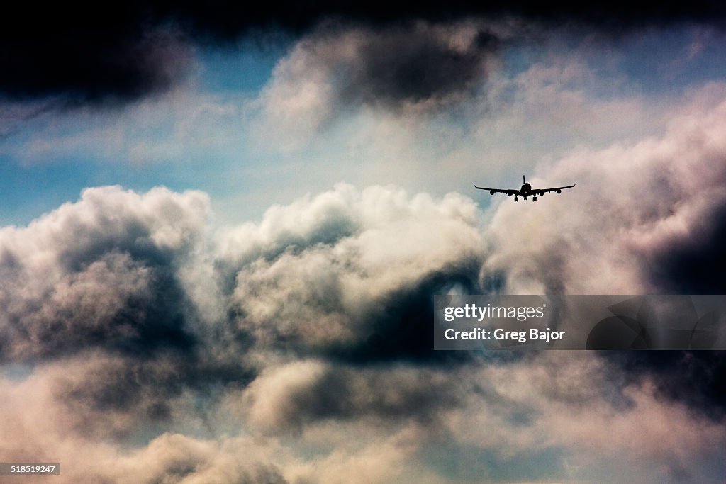 Flying through clouds