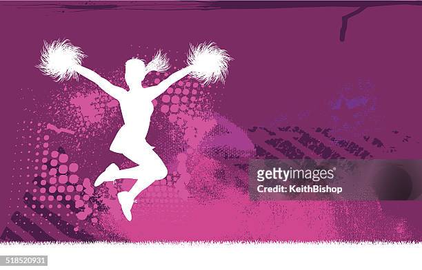 cheerleader hintergrund - cheerleading stock-grafiken, -clipart, -cartoons und -symbole