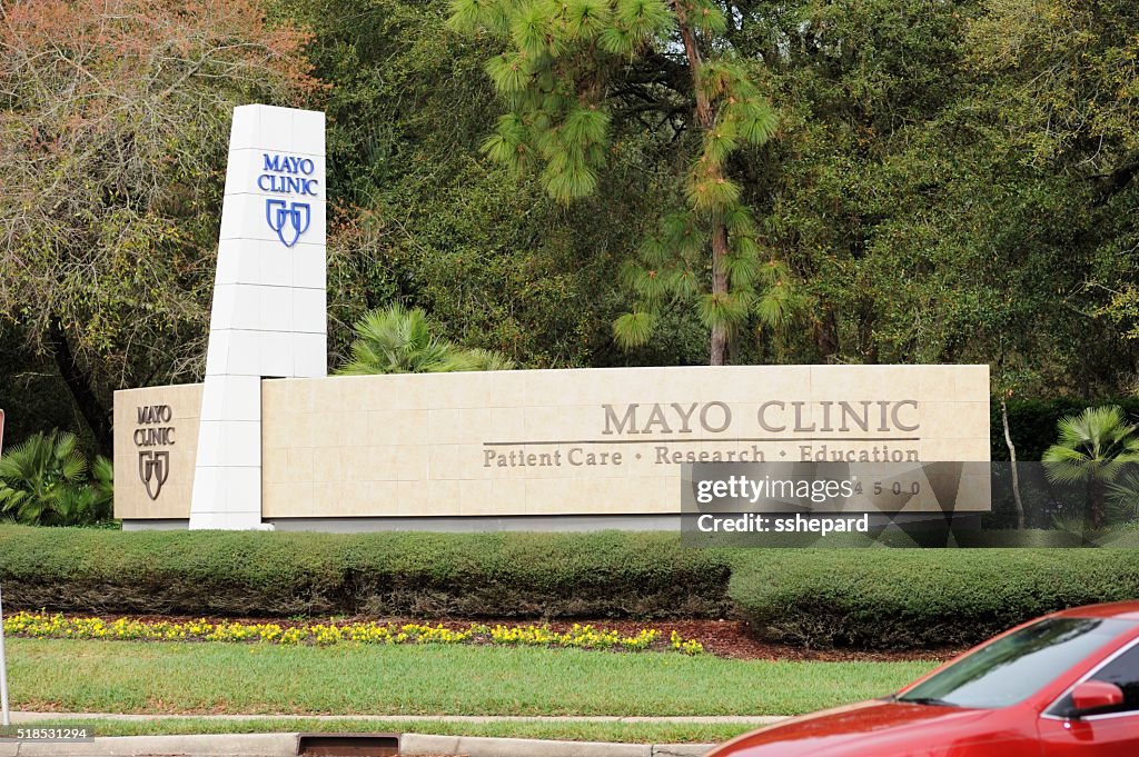 Mayo Clinic campus sign