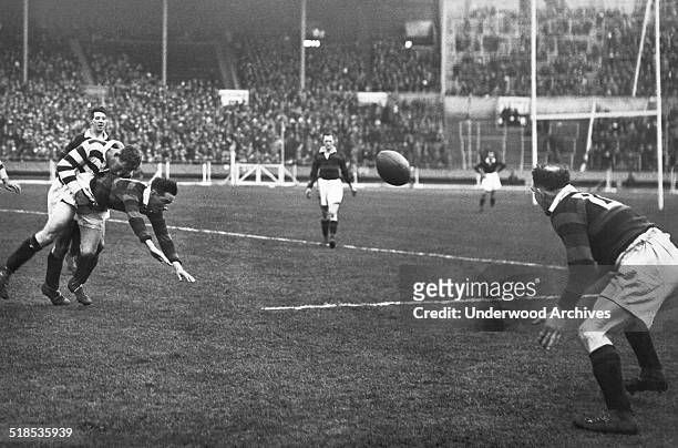 For the first time in history, the Rugby League Challenge Cup Final was held at Wembley Stadium between Wigan and Dewsbury, London, England, 1929....