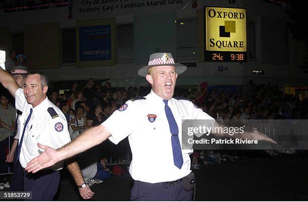 02 MARCH 2002 - THE SYDNEY GAY AND LESBIAN MARDI GRAS PARADE WHERE MORE THAN 150 GAY AND LESBIAN COMMUNITY GROUPS, AS WELL AS MANY INDIVIDUALS, THROW...