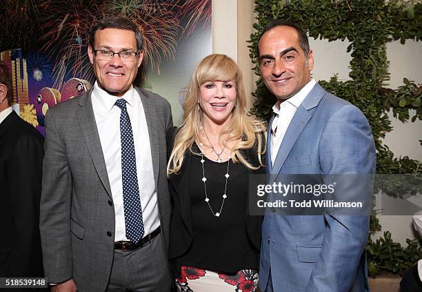 Consul General of Isreal David Siegel, Daphna Ziman and Navid Negahban attend the 30th Anniversary ISRAEL FILM FESTIVAL Annual Sponsor Luncheon on...