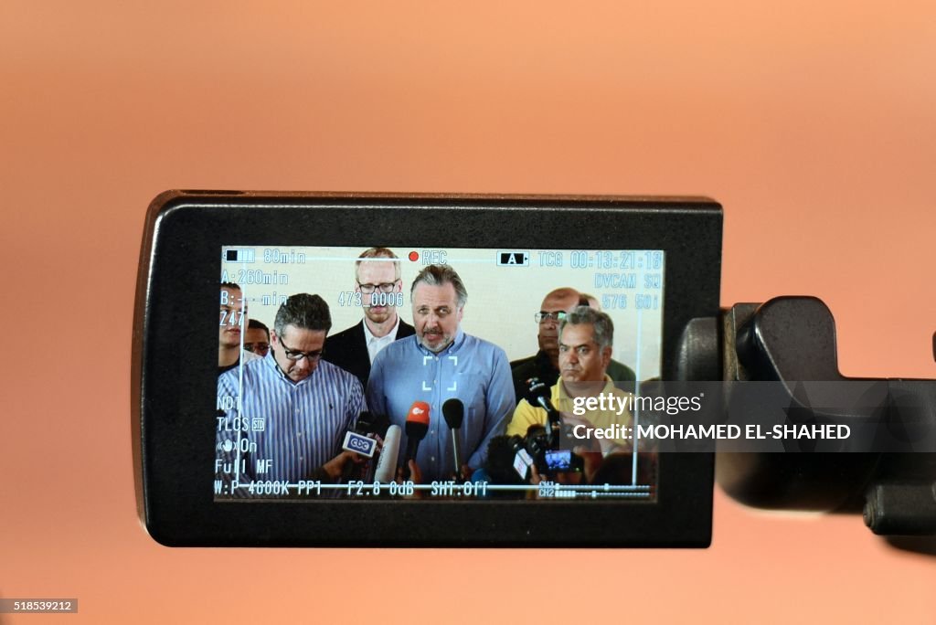 Nicholas Reeves Renowned British archaeologist Nicholas Reeves speaks to the press on ...