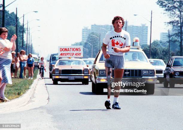 Terry Fox. Photo taken by Erin Combs/Toronto Star in July 1980. Erin Combs TORONTO STAR FILE PHOTO Inspired by the story of a one-legged man who ran...