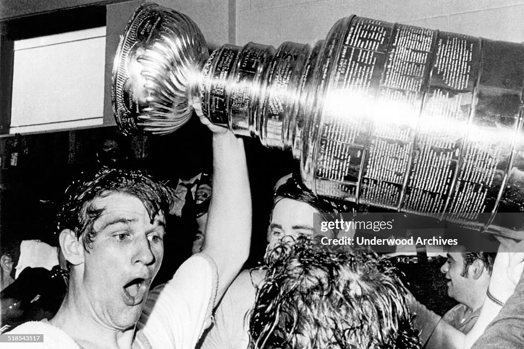 Bobby Orr With Stanley Cup