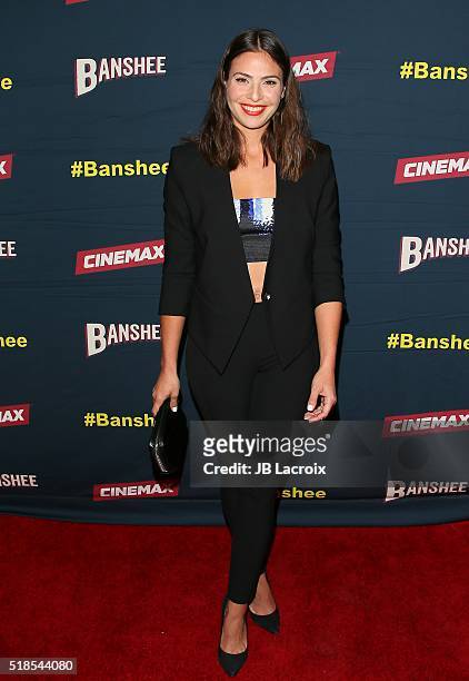 Ana Ayora attends the premiere of Cinemax's 'Banshee' 4th Season at UTA on March 31, 2016 in Beverly Hills, California