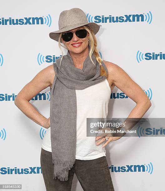 Nicollette Sheridan visits at SiriusXM Studio on April 1, 2016 in New York City.