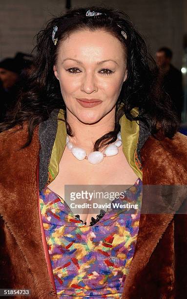 Frances Barber attends the Evening Standard Theatre Awards at the National Theatre on December 13, 2004 in London.The annual awards are held by the...