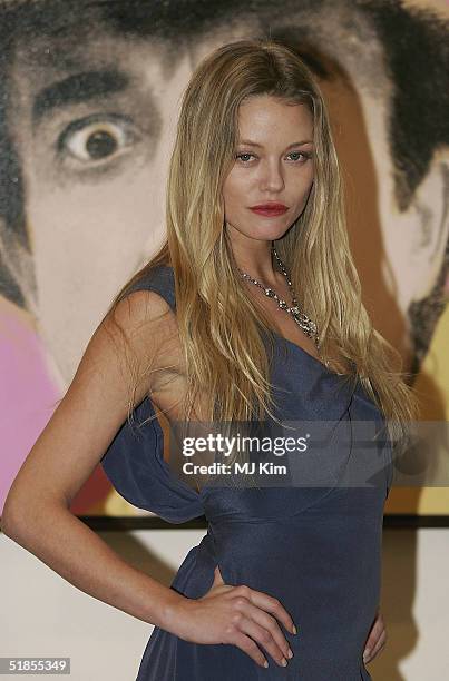 Natasja Vermeer attends photocall for new film "Private Moments" after shooting movie scenes in Portobello Road on December 13, 2004 in London.