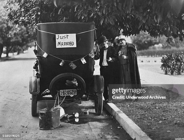 Scene from the silent film, 'A Woman of the World,' Hollywood, California, 1925.