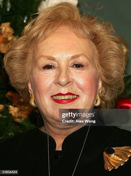 Actress Doris Roberts attends a ceremony to recognize the cultural ambassadors under the Culture Connect program at the Department of State December...