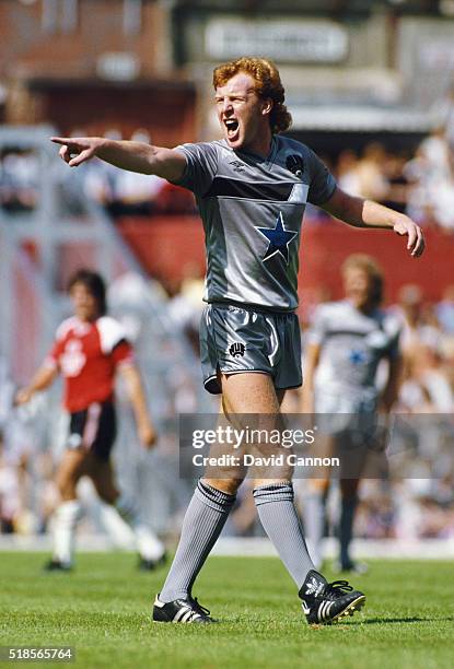 Newcastle United player Gary Megson reacts during a League Division One match between Southampton and Newcastle United at the Dell on August 17, 1985...