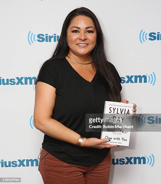 Sylvia Day visits at SiriusXM Studio on April 1, 2016 in New York City.