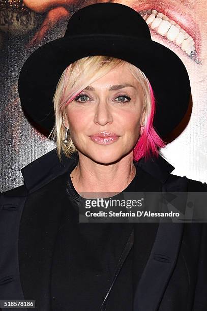 Paola Barale attends 'Un Bacio Photocall' In Milan on April 1, 2016 in Milan, Italy.