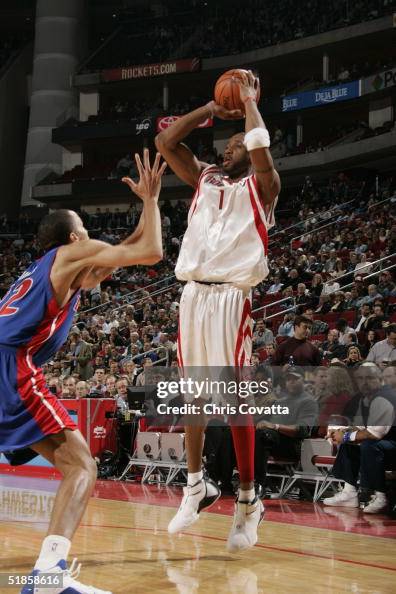 T Mac Rockets Tracy McGrady of the Houston Rockets shoots the ball during the game ...