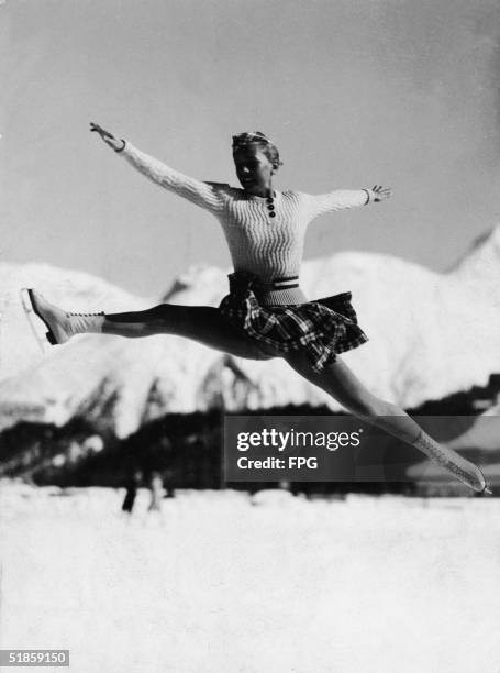 German skater Maxi Herber practives her jumps in preparation for her performance, with partner Ernst Baier, in the Mixed Doubles Figure Skating...