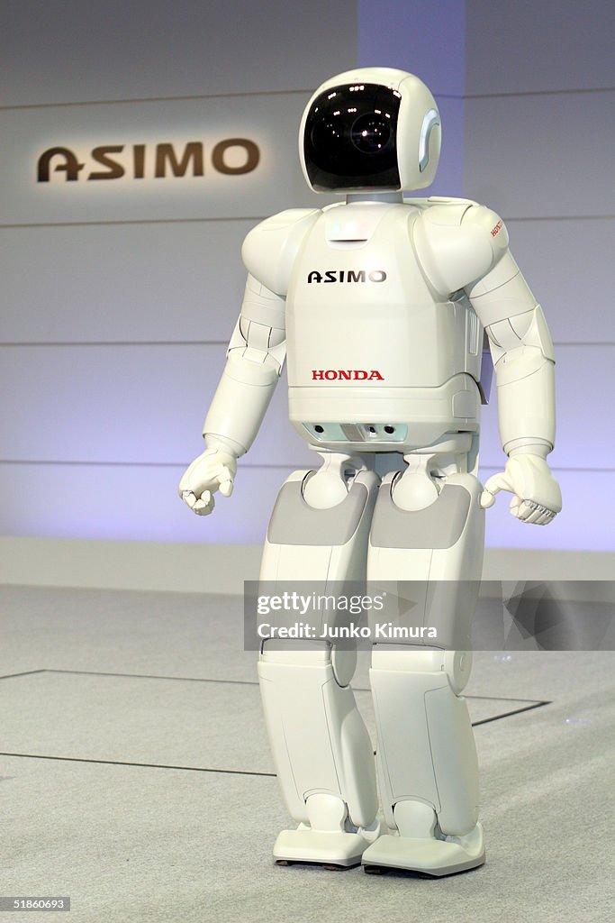 Honda Motor Co.'s humanoid robot, Asimo, appears during a press... News ...