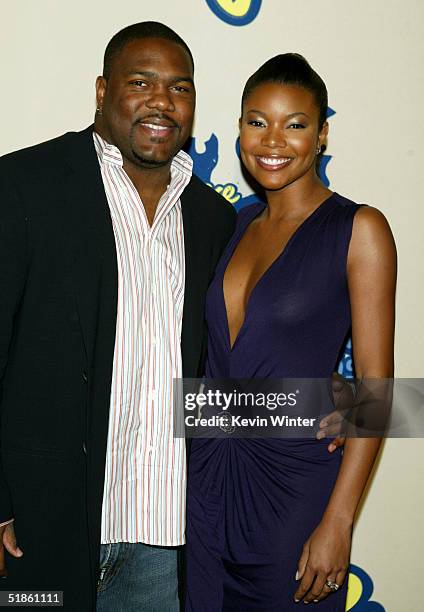 Actress Gabrielle Union and husband Chris Howard arrive at the 2004 Spike TV Video Game Awards at Barker Hanger on December 14, 2004 in Santa Monica,...