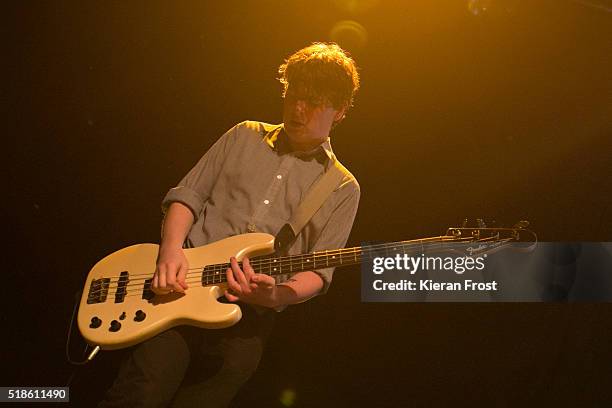 Daniel Fox of Girl Band performs at Vicar Street on April 1, 2016 in Dublin, Ireland.