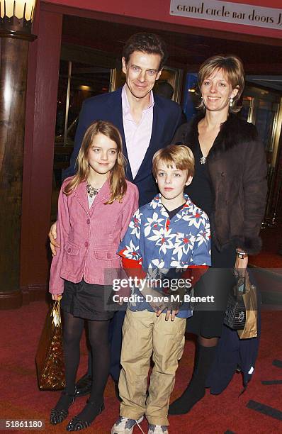 James Ogilvy, Julia Rawlinson and their children Flora and Alexander attend the "Mary Poppins" Gala Preview in aid of "Over the wall"Charity, ahead...
