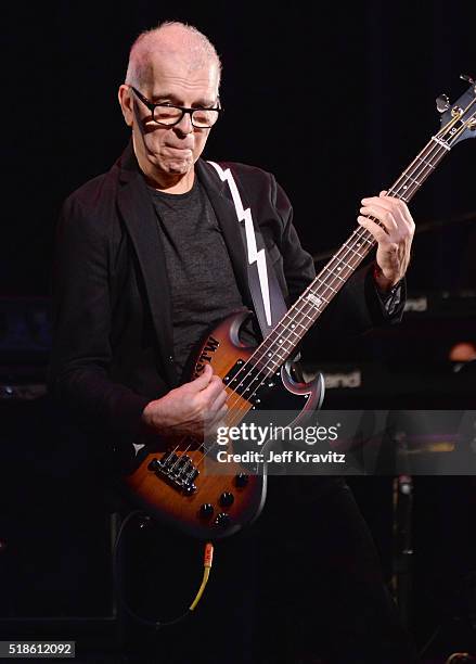 Tony Visconti of Holy Holy performs onstage at Michael Dorf Presents - The Music of David Bowie at Radio City Music Hall on April 1, 2016 in New York...