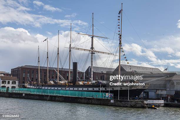 ss great britain museum ship - ss great britain bristol stock pictures, royalty-free photos & images