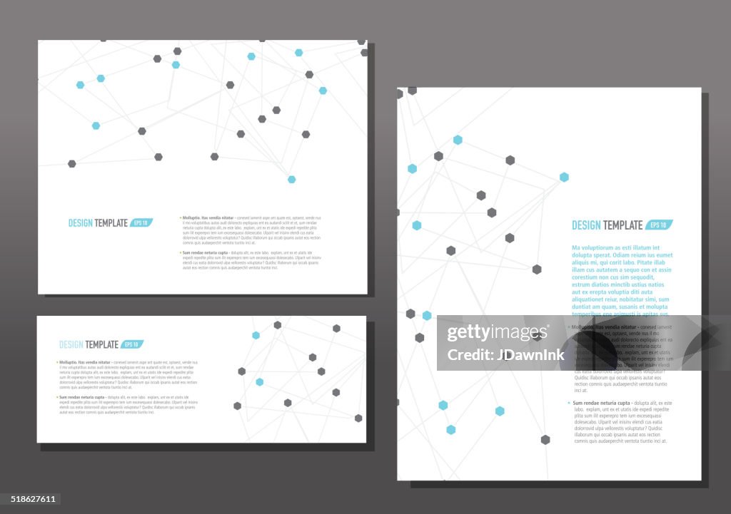 Tradeshow banner template design graph design with blue dots