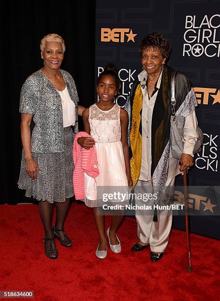 Dionne Warwick and Cissy Houston attend Black Girls Rock! 2016 on April 1, 2016 in New York City.