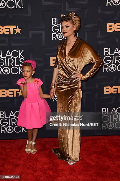 Singer Andra Day attends Black Girls Rock! 2016 on April 1, 2016 in New York City.