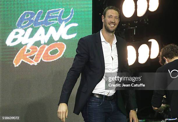 Olympic champion Alain Bernard attends day 4 of the French National Swimming Championships at Piscine Olympique d'Antigone on April 1, 2016 in...