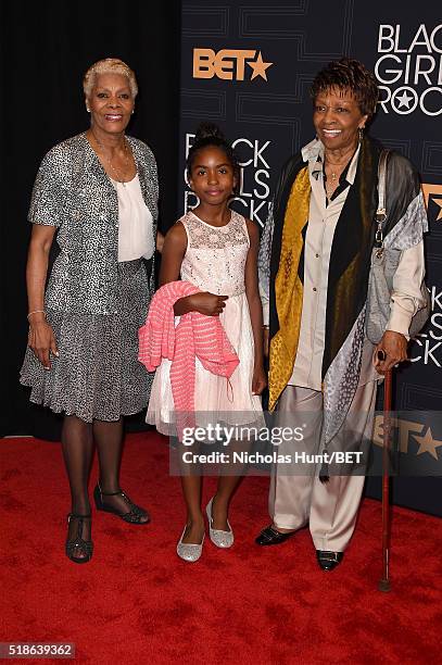 Dionne Warwick and Cissy Houston attend Black Girls Rock! 2016 on April 1, 2016 in New York City.