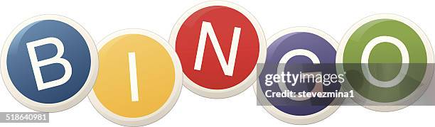 stockillustraties, clipart, cartoons en iconen met bingo balls - bingo